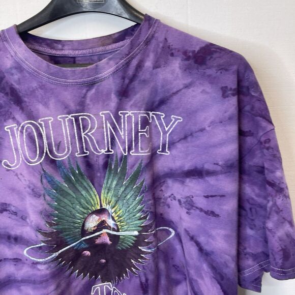Journey 2XL 1979 Evolution Tour purple Tie Dye Concert Shirt Band T-shirt - Picture 3 of 8